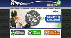 Desktop Screenshot of apexhvackc.com